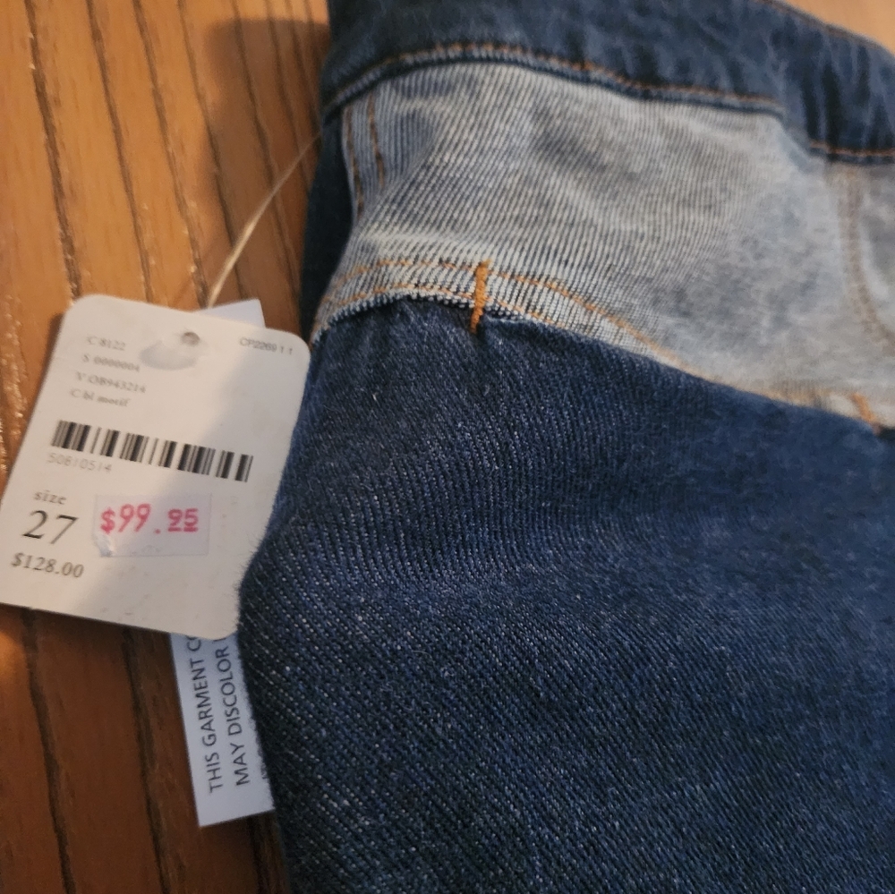 Free People Two Tone Denim Jeans
